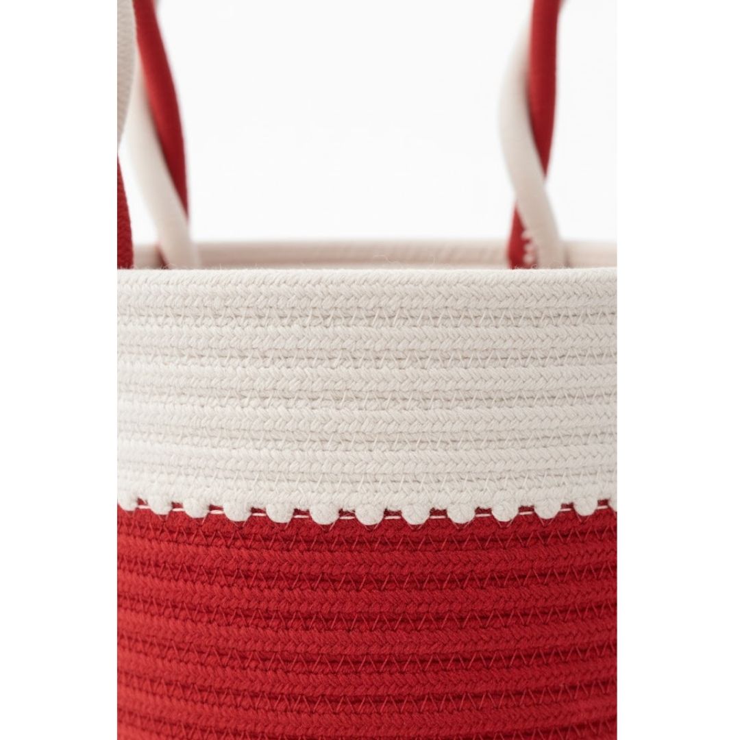 Candy Cane Basket: Stylish Eco-Friendly Storage Solution